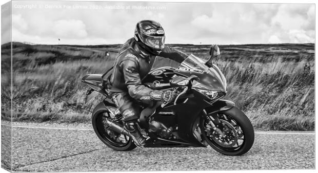 Honda Fireblade Motorcycle Canvas Print by Derrick Fox Lomax