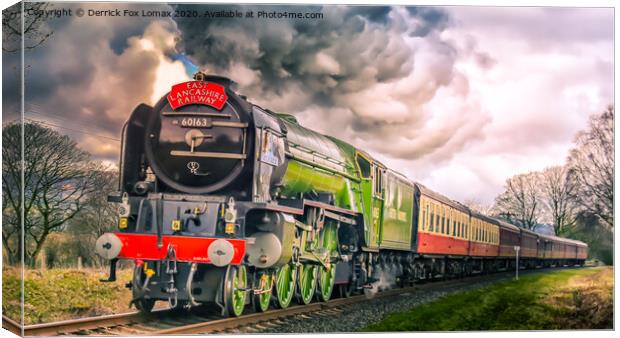 Tornado 60163 locomotive Canvas Print by Derrick Fox Lomax