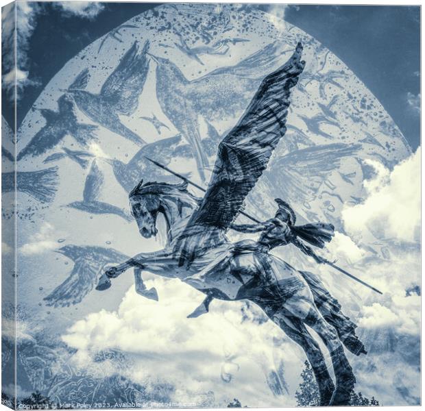 Pegasus Takes Flight  Canvas Print by Mark Poley