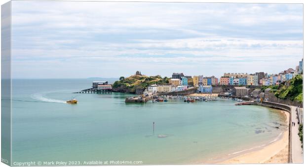 Tenby Harbour Canvas Print by Mark Poley