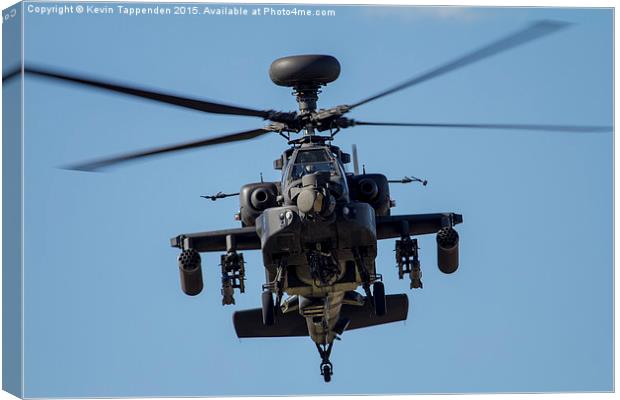  Apache Face-0ff Canvas Print by Kevin Tappenden
