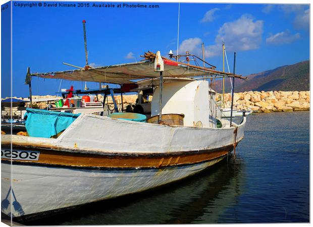  Fishing Boat Canvas Print by David Kirrane