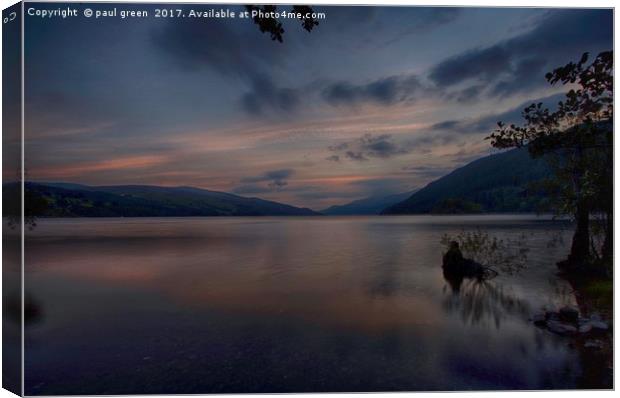 Loch Tay Kenmore   Canvas Print by paul green
