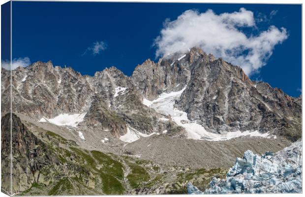 Aiguille d'Argentiere near Chamonix, French Alps Canvas Print by Chris Warham