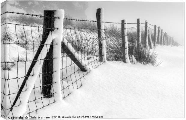 Windgather | Peak District in winter Canvas Print by Chris Warham