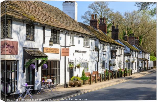 Prestbury, Cheshire Canvas Print by Chris Warham