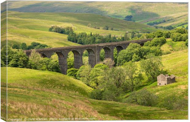 Yorkshire Dales - Dent Head Viaduct Canvas Print by Chris Warham