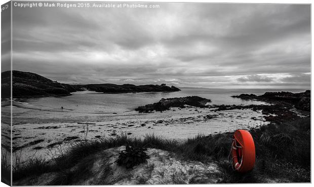 Clachtoll Beach Coloursplash Canvas Print by Mark Rodgers