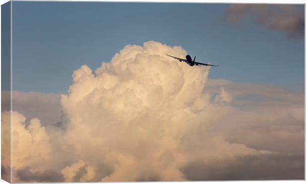  Away with the clouds Canvas Print by Andrew Crossley