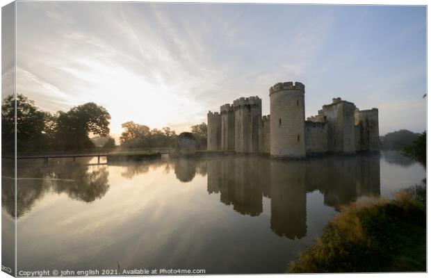 Bodiam Castle Canvas Print by john english