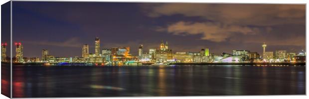 Liverpool City Waterfront Canvas Print by Phil Durkin DPAGB BPE4