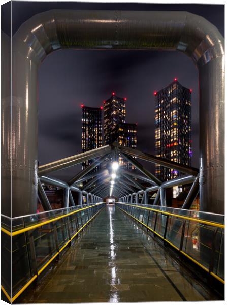 West Towers Manchester Canvas Print by Phil Durkin DPAGB BPE4