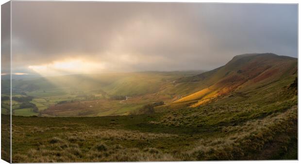Mam Tor From The Great Ridge Canvas Print by Phil Durkin DPAGB BPE4