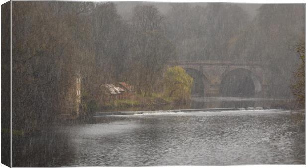 Prebends Bridge On The River Wear Durham Canvas Print by Phil Durkin DPAGB BPE4