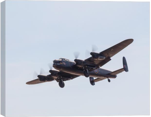 Avro Lancaster Bomber Canvas Print by Phil Durkin DPAGB BPE4