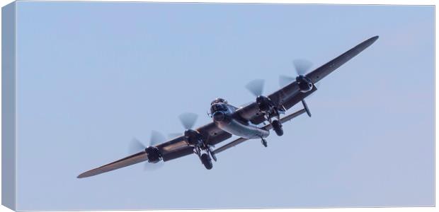 Majestic Avro Lancaster Bomber Canvas Print by Phil Durkin DPAGB BPE4