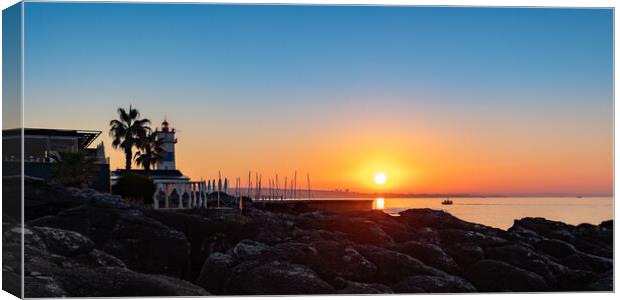 Sunrise Cascais Portugal Canvas Print by Phil Durkin DPAGB BPE4