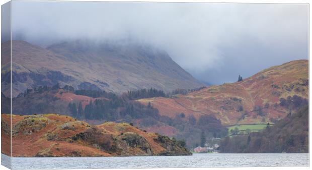 Glenridding From Ullswater  Canvas Print by Phil Durkin DPAGB BPE4