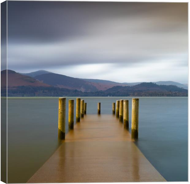 Ashness Gate Landing Jetty Derwentwater  Canvas Print by Phil Durkin DPAGB BPE4