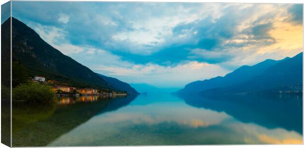 Serene Waters of Lake Como Canvas Print by Phil Durkin DPAGB BPE4
