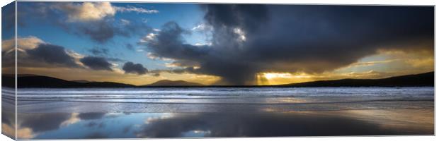 Moody Luskentyre Sunset Canvas Print by Phil Durkin DPAGB BPE4