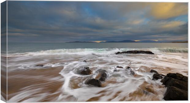 Sunrise On A Scottish Beach Canvas Print by Phil Durkin DPAGB BPE4