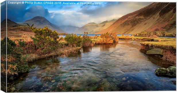  Wast Water Canvas Print by Phil Durkin DPAGB BPE4