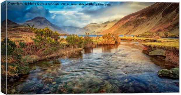 Wast Water Canvas Print by Phil Durkin DPAGB BPE4