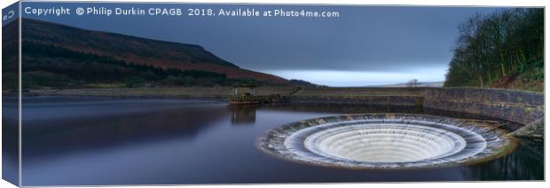 Ladybower Reservoir Plughole Canvas Print by Phil Durkin DPAGB BPE4