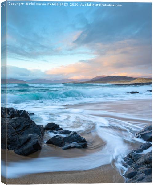 Isle of Harris - The Small Beach Canvas Print by Phil Durkin DPAGB BPE4