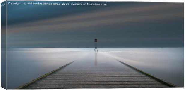 Surreal Lytham Lifeboat Jetty  Canvas Print by Phil Durkin DPAGB BPE4