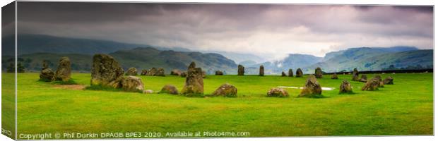 Castlerigg Stone Circle Canvas Print by Phil Durkin DPAGB BPE4