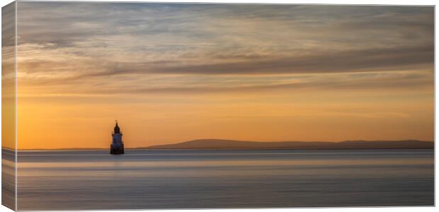 Surreal Plover Scar Lighthouse  Canvas Print by Phil Durkin DPAGB BPE4