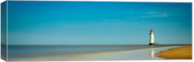 Talacre Lighthouse Ultra Wide Panoramic Canvas Print by Phil Durkin DPAGB BPE4
