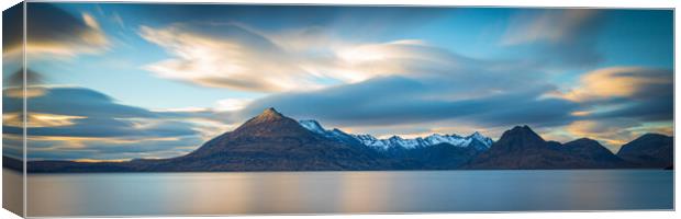 The Cuillin Mountains Ultra Panoramic Canvas Print by Phil Durkin DPAGB BPE4