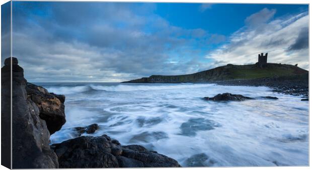 Dunstanburgh Castle Northumberland Canvas Print by Phil Durkin DPAGB BPE4