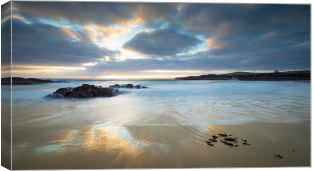 Sunset at Clachtoll Assynt Scottish Highlands Canvas Print by Phil Durkin DPAGB BPE4