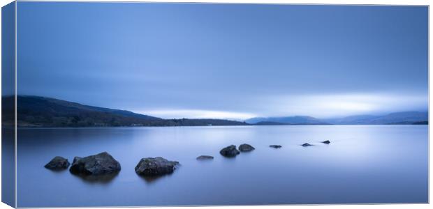 Blue Hour At Loch Lomond Canvas Print by Phil Durkin DPAGB BPE4
