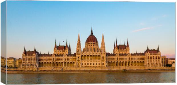 Hungarian Parliament Building Canvas Print by Phil Durkin DPAGB BPE4