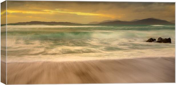 Sunrise On A Outer Hebrides Beach Canvas Print by Phil Durkin DPAGB BPE4