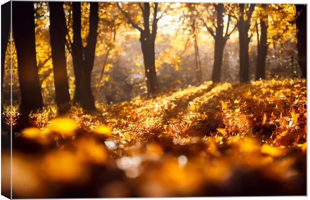 Autumn Leaves Canvas Print by Adam Kelly