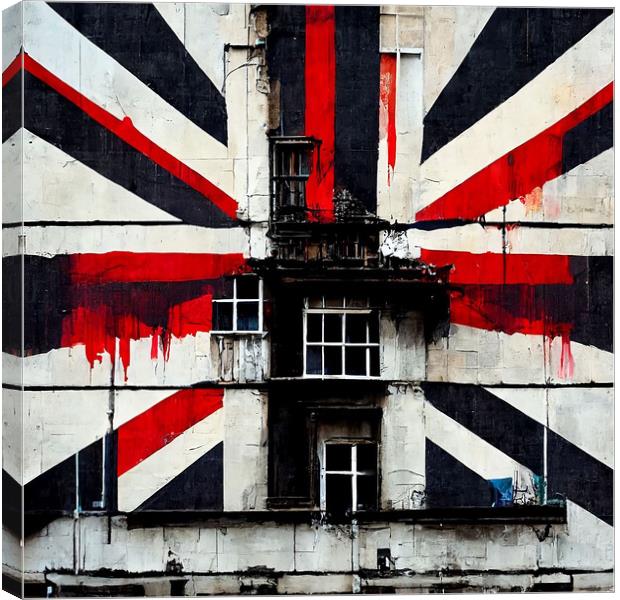 Union Jack Building G Canvas Print by Adam Kelly