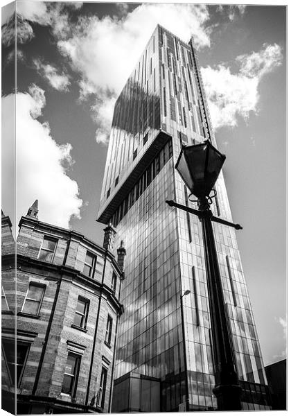  Beetham Tower, Manchester Canvas Print by Rachel-Avalon .