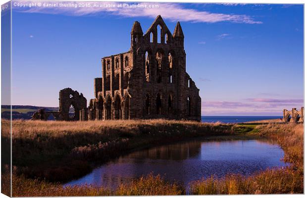   Whitby Abbey Canvas Print by daniel thurling