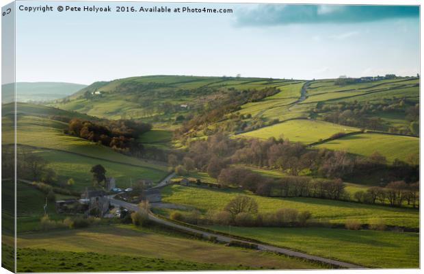 Staffordshire Hills Canvas Print by Pete Holyoak