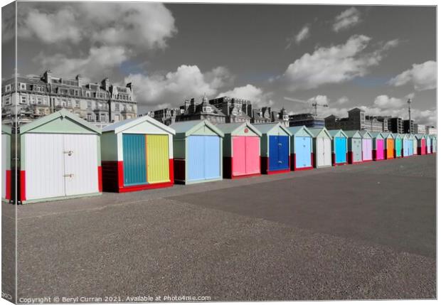 Rainbow Dreams on Brighton Promenade Canvas Print by Beryl Curran