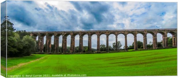 Majestic Ouse Valley Viaduct Canvas Print by Beryl Curran