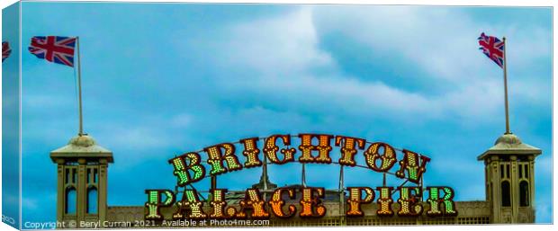 Majestic Palace Pier Brighton  Canvas Print by Beryl Curran