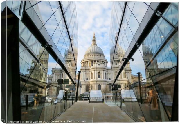 Majestic St Pauls Cathedral Canvas Print by Beryl Curran