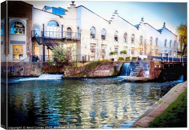 Rustic Charm at Hawley Lock Canvas Print by Beryl Curran